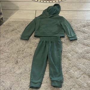 Kids Green Reebok 4T‎ Tracksuit Set
